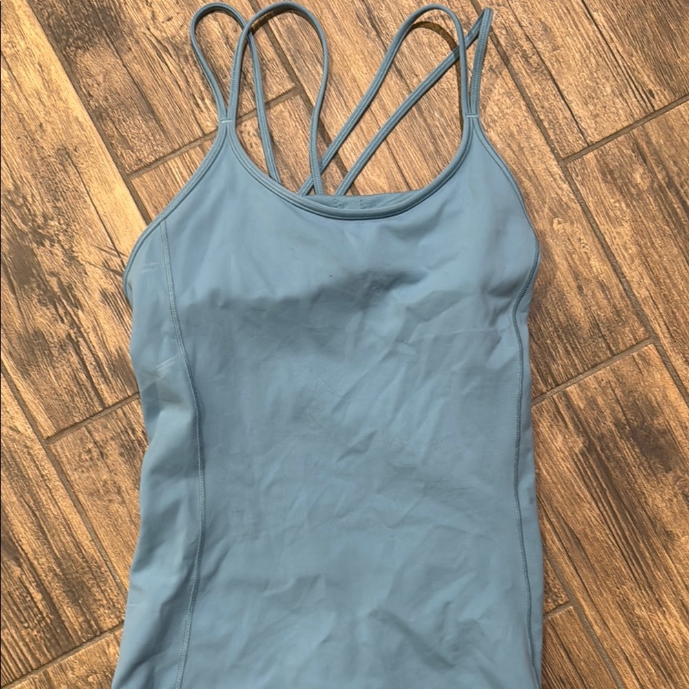 Blue Lululemon Strappy Athletic Tank